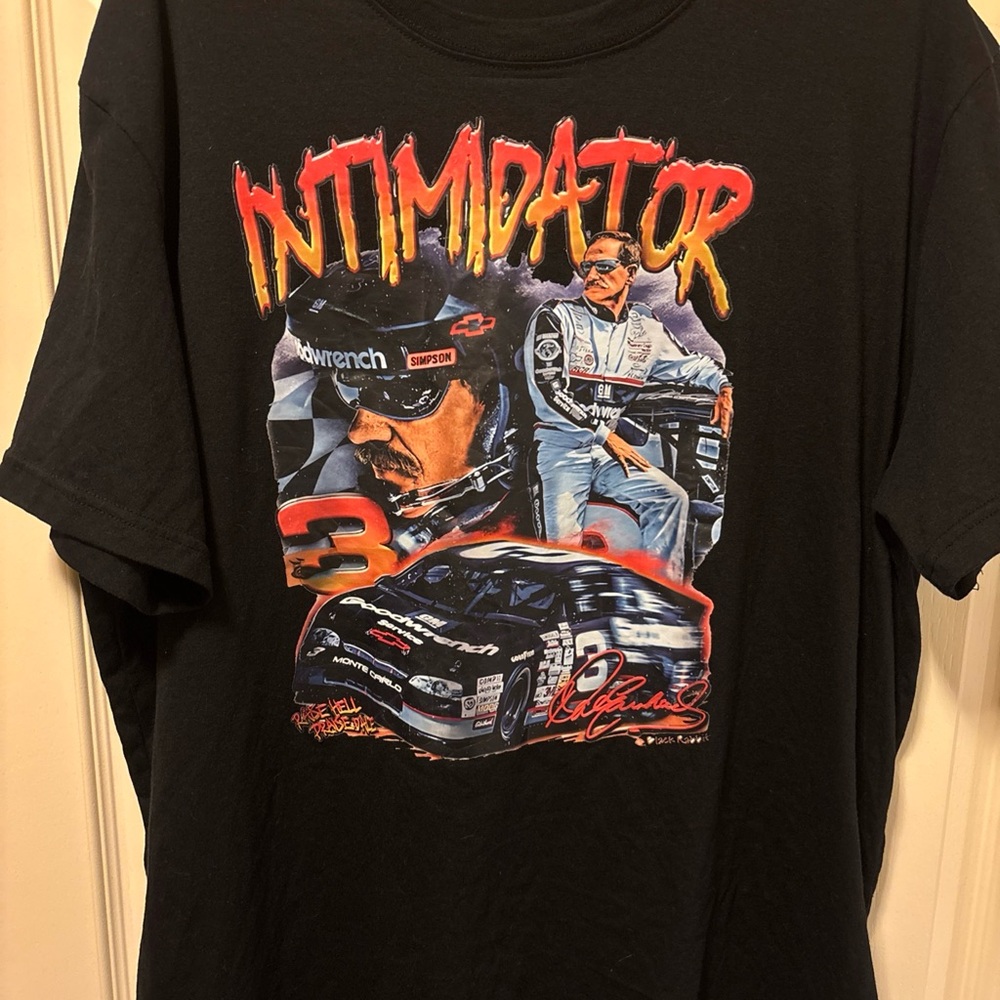 Dale Earnhardt Sr Intimidator Graphic Black T-Shirt XL